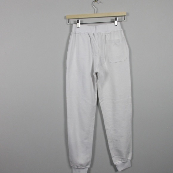 Baldinini Women Sweatpants XS 38 White Regular Fit 100% Cotton Logo Jogging 372 - Picture 2 of 12